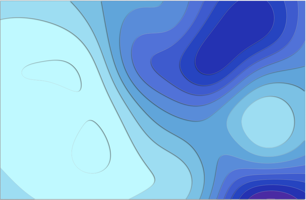 image of contours colored