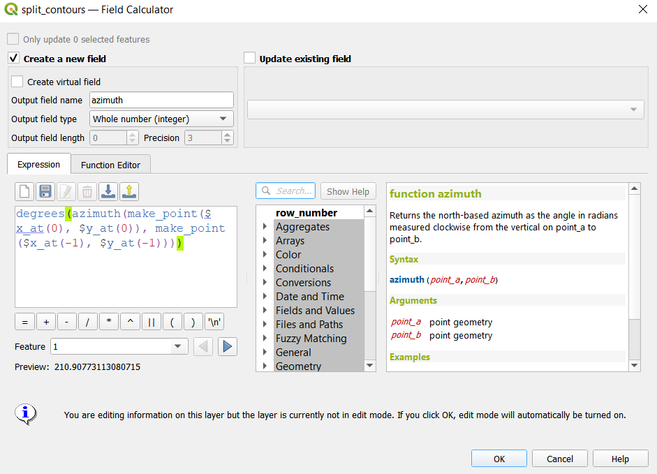 image of calc azimuth